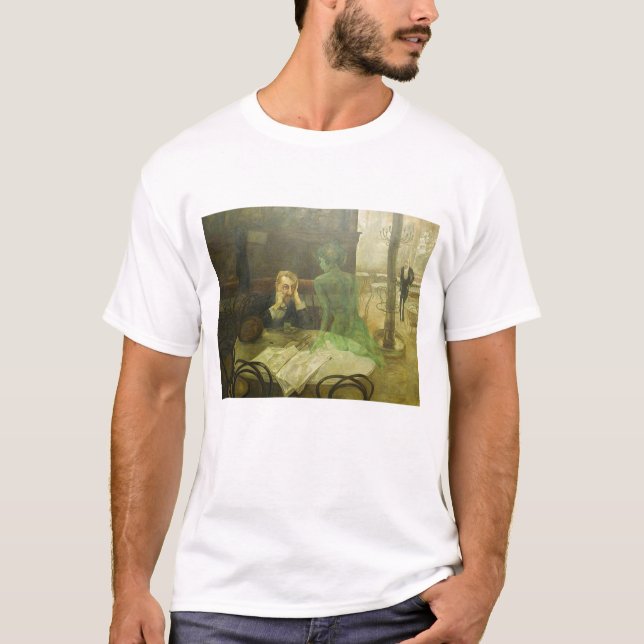 T-shirt Viktor Oliva. Bebedor do absinto (Frente)