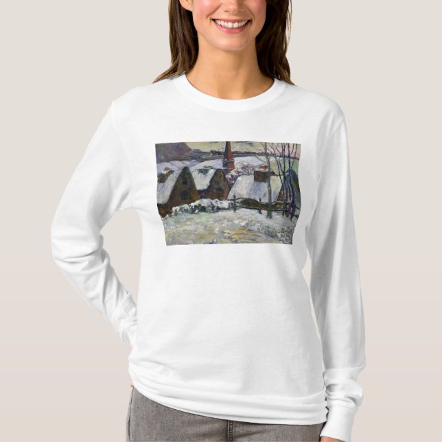 T-shirt Vila bretão sob a neve, 1894 (Frente)
