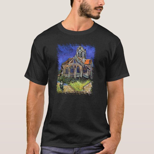 T-shirt Vincent Van Gogh - A Igreja em Auvers (Frente)