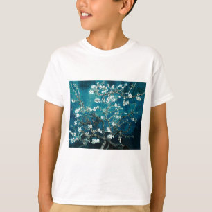 T-shirt Vincent Van Gogh Almond Blossoms Dark Teal