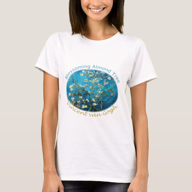 T-shirt Vincent van Gogh, Almond Tree florescente (Frente)