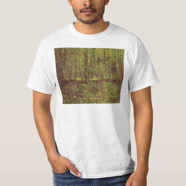T-shirt Vincent van Gogh - Árvores e Subcrescimento (Frente)
