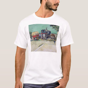 T-shirt Vincent van Gogh   as caravana, acampamento