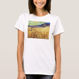 T-shirt Vincent Van Gogh - Campo De Trigo Com Caça E Sol