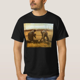 T-shirt Vincent van Gogh - Camponeses Plantando Batatas