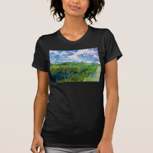 T-shirt Vincent Van Gogh - Campos De Trigo Verde Em Auvers