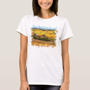 T-shirt Vincent Van Gogh - Colheita em La Crau Arte Fina