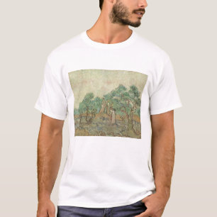 T-shirt Vincent van Gogh   o pomar verde-oliva