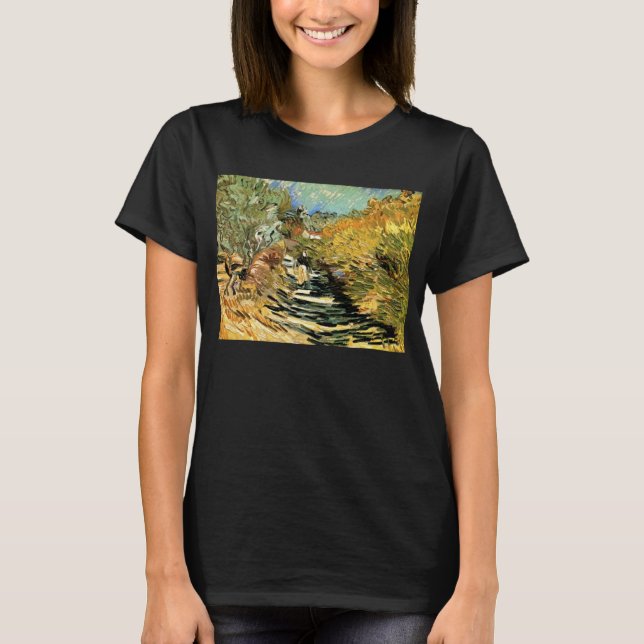 T-shirt Vincent van Gogh Road em Santo-Remy, figura femini (Frente)
