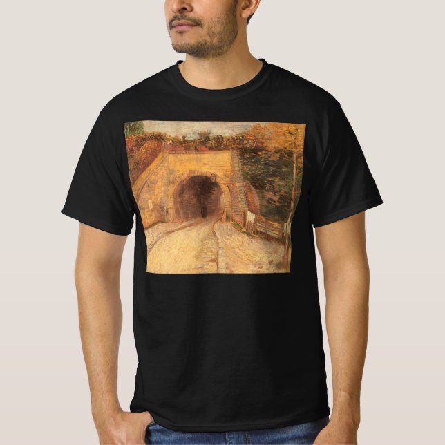 T-shirt Vincent van Gogh - Roadway Underpass, O Viaduto (Frente)