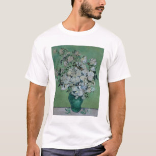 T-shirt Vincent van Gogh um vaso dos rosas, 1890