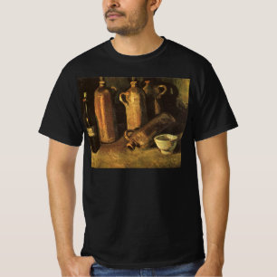 T-shirt Vincent van Gogh - Vida Estática com 4 Garrafas Pe