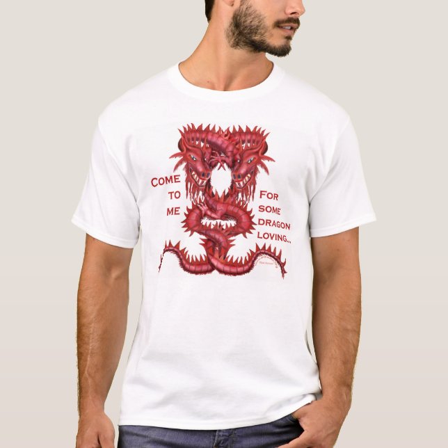 T-shirt Vindo para dragão loving (Frente)