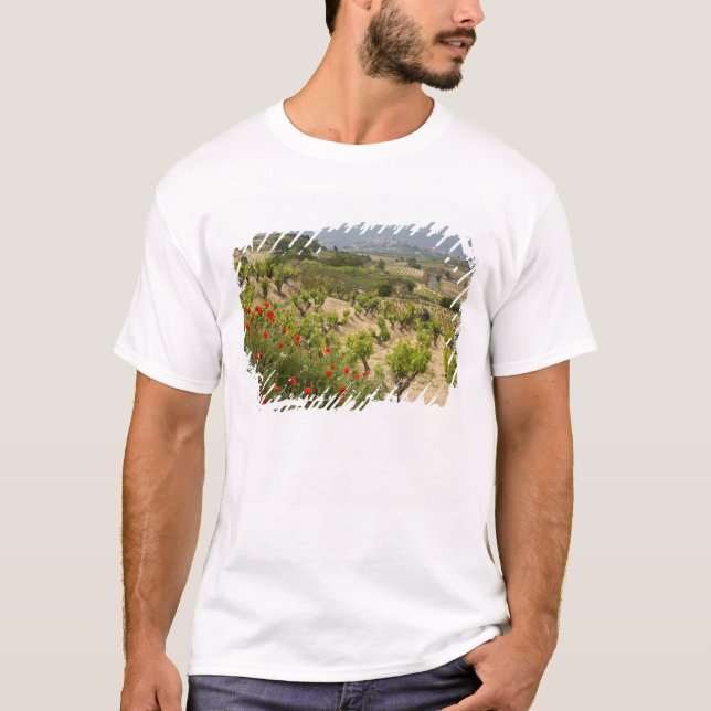T-shirt Vineyards próximo de Laguardia, capital de La Rioj (Frente)