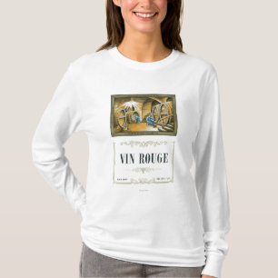 T-shirt Vinho LabelEurope do vermelho de Vin
