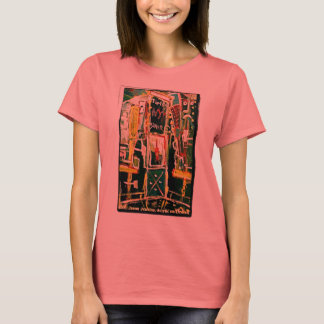T-SHIRT VINHO VERMELHO QUADRADO