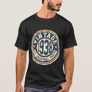 T-shirt Vintage 1938 todas as peças do original