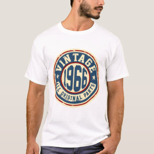 T-shirt Vintage 1966 todas as peças do original