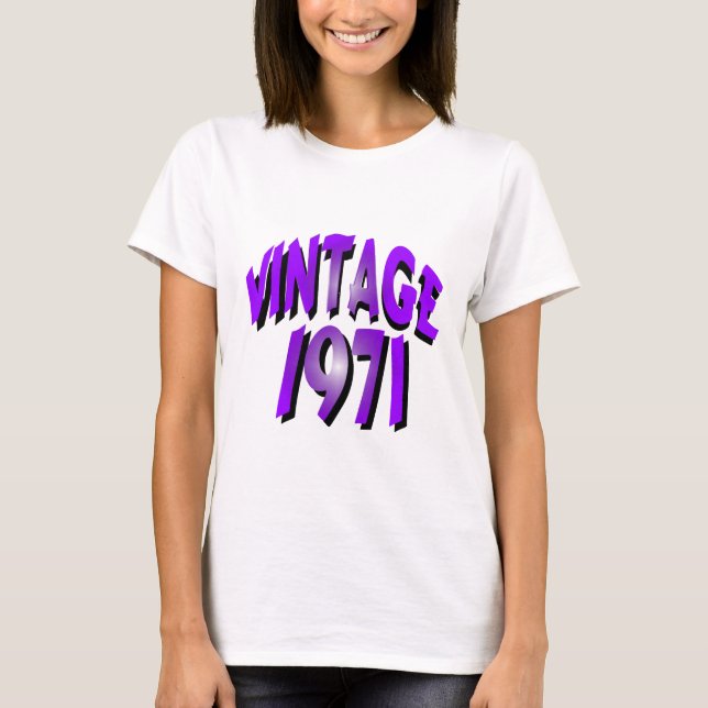T-shirt Vintage 1971 (Frente)