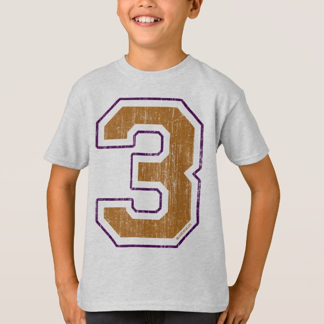 T-shirt Vintage #3 (ouro & azul) (Frente)