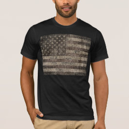 T-shirt Vintage 9 da bandeira americana