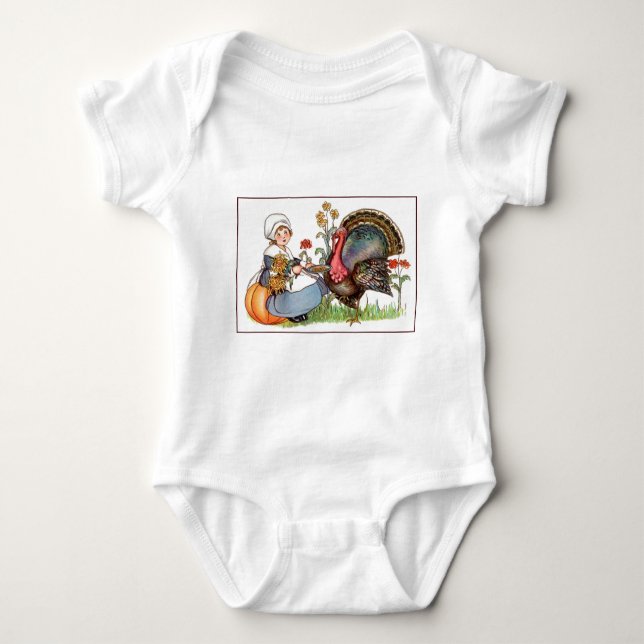 T-shirt vintage ação de graças (Frente)