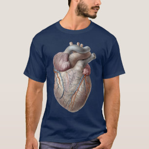 T-shirt Vintage Anatomia Humana Órgãos Cardíacos Saudá