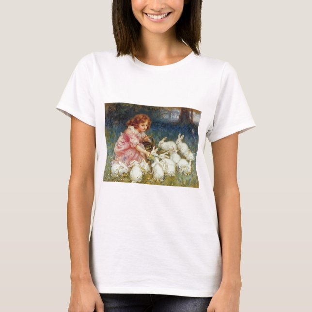 T-shirt Vintage Animais Lindos Páscoa (Frente)