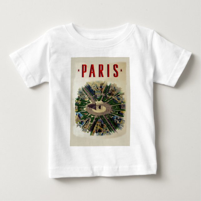 T-shirt Vintage Arc de Triomphe Paris (Frente)