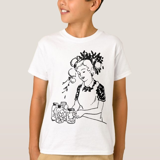 T-shirt Vintage Canning to Preserve Comida (Frente)