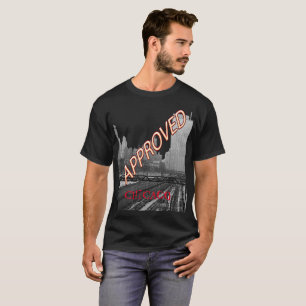 T-shirt Vintage Chicago Aprovada Rail Yards Michigan Ave