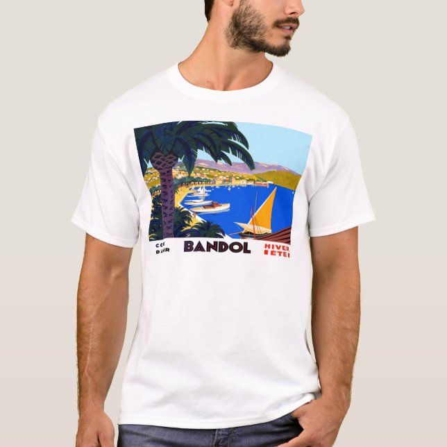 T-shirt Vintage Cote D'Azur Viagem (Frente)