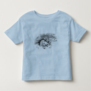 T-shirt Vintage Cow e Cat Sketch