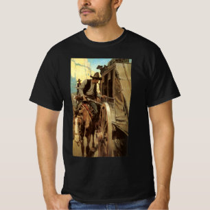 T-shirt Vintage Cowboys, o almirável Outlaw do NC Wyeth
