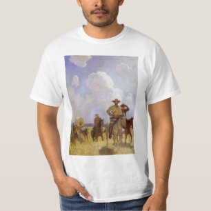 T-shirt Vintage Cowboys, The Parkman Outfit pelo NC Wyeth