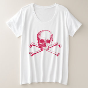 T-shirt Vintage - Crânio e Crossbones