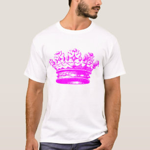 T-shirt Vintage Crown - Magenta