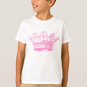 T-shirt Vintage Crown - Rosa