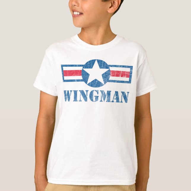 T-shirt Vintage do Wingman (Frente)
