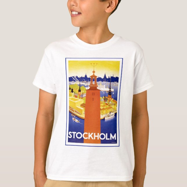 T-shirt Vintage Estocolmo Suecia (Frente)