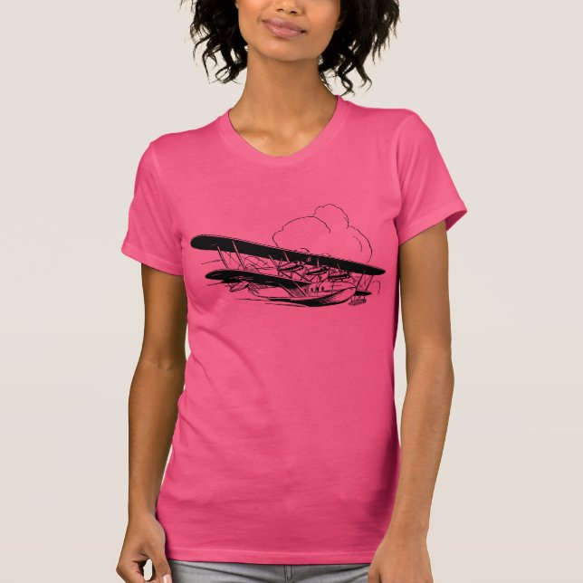 T-shirt Vintage Flying Boat (Frente)