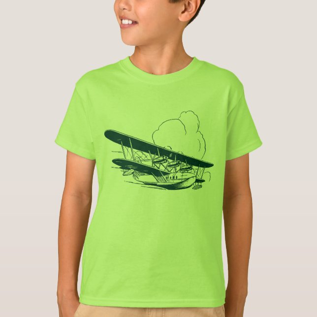 T-shirt Vintage Flying Boat (Frente)