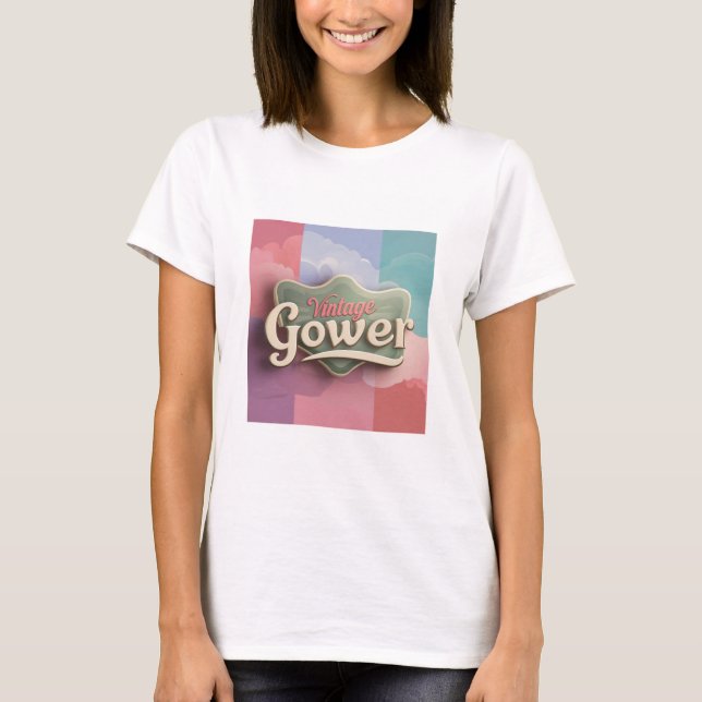 T-shirt "Vintage Gower"  (Frente)