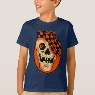 T-shirt Vintage Halloween Skeleton Mask