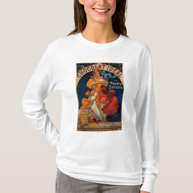 T-shirt Vintage ideal PosterEurope de Chocolat (Frente)