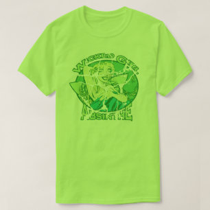 T-shirt Vintage mau do absinto da menina