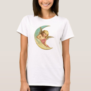 T-shirt Vintage Moon Angel