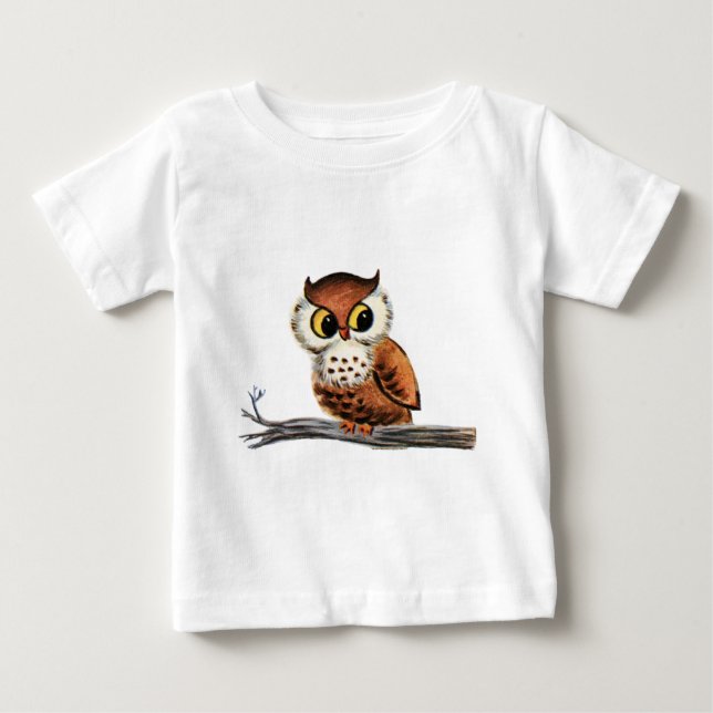 T-shirt Vintage Owl (Frente)