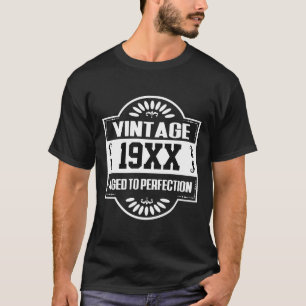 T-SHIRT VINTAGE PERSONALIZADO 19XX ENVELHECIDO À PERFEIÇ