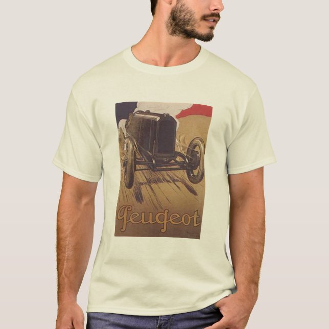 T-shirt Vintage Peugeot Ad 3 (Frente)